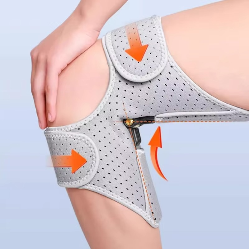 Adjustable Spring-Loaded Knee Support Brace for Daily Wear, view 3