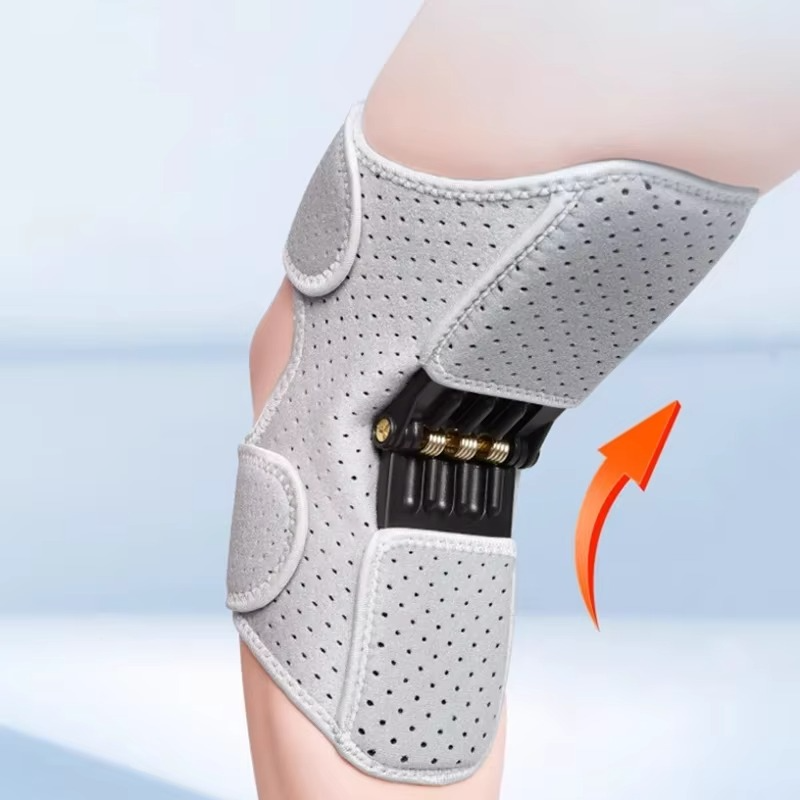 Adjustable Spring-Loaded Knee Support Brace for Daily Wear, view 4