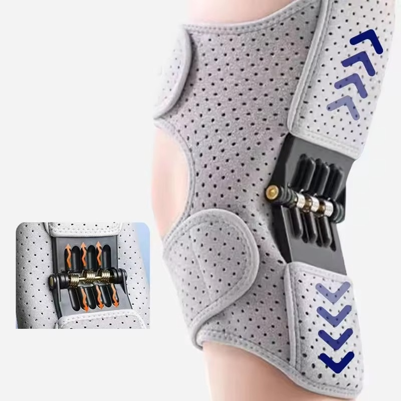Adjustable Spring-Loaded Knee Support Brace for Daily Wear, view 6