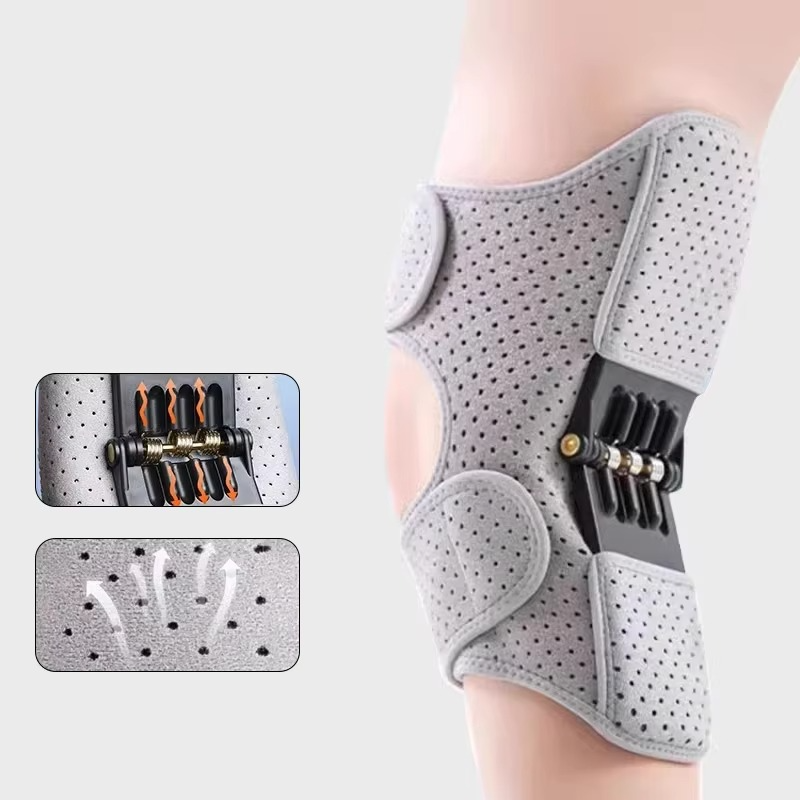 Adjustable Spring-Loaded Knee Support Brace for Daily Wear, view 7