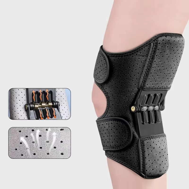 Adjustable Spring-Loaded Knee Support Brace for Daily Wear