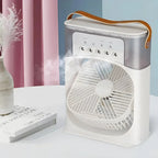 Air Cooler Fan with 7-Colour LED Night Light, 3 Wind Speeds and Mist Levels, view 6