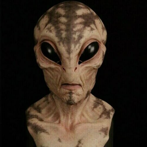 Alien Mask in Latex and Silicone for Halloween, Cosplay and Parties, view 2