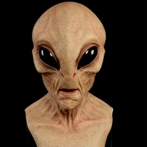 Alien Mask in Latex and Silicone for Halloween, Cosplay and Parties, view 3