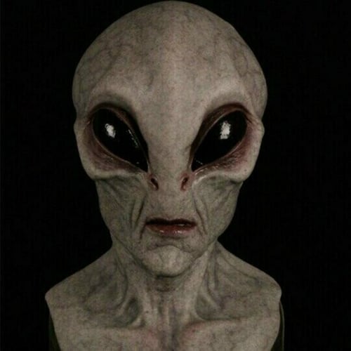 Alien Mask in Latex and Silicone for Halloween, Cosplay and Parties