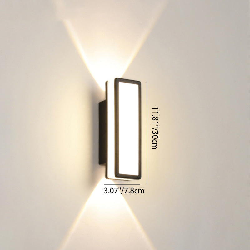 Aluminium and Acrylic LED Wall Sconce, Small 7W or Large 10W, view 2