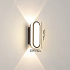 Aluminium and Acrylic LED Wall Sconce, Small 7W or Large 10W, view 3