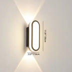 Aluminium and Acrylic LED Wall Sconce, Small 7W or Large 10W, view 4