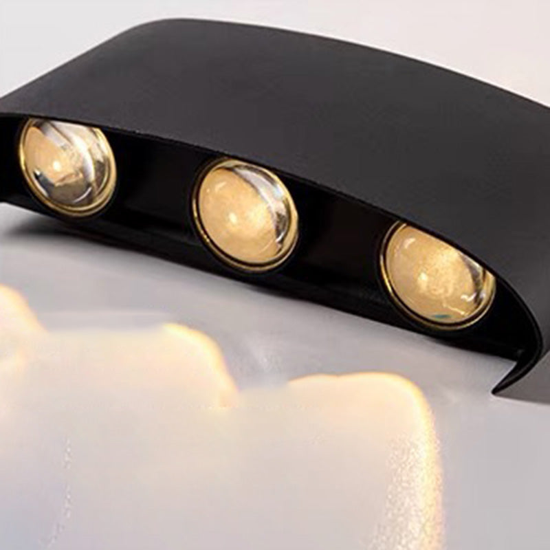 Aluminium and Acrylic LED Wall Sconce, Small 7W or Large 10W, view 5