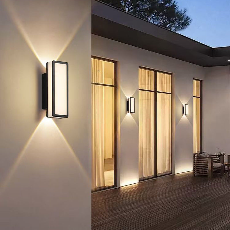 Aluminium and Acrylic LED Wall Sconce, Small 7W or Large 10W, view 7