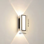 Aluminium and Acrylic LED Wall Sconce, Small 7W or Large 10W