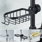 Aluminium Shower Soap and Shampoo Storage Holder with Hooks and Rods, 80g, view 11