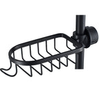 Aluminium Shower Soap and Shampoo Storage Holder with Hooks and Rods, 80g, view 13