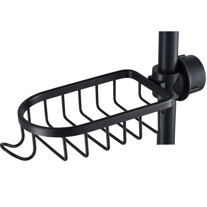 Aluminium Shower Soap and Shampoo Storage Holder with Hooks and Rods, 80g, view 13
