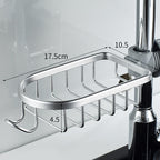 Aluminium Shower Soap and Shampoo Storage Holder with Hooks and Rods, 80g, view 16