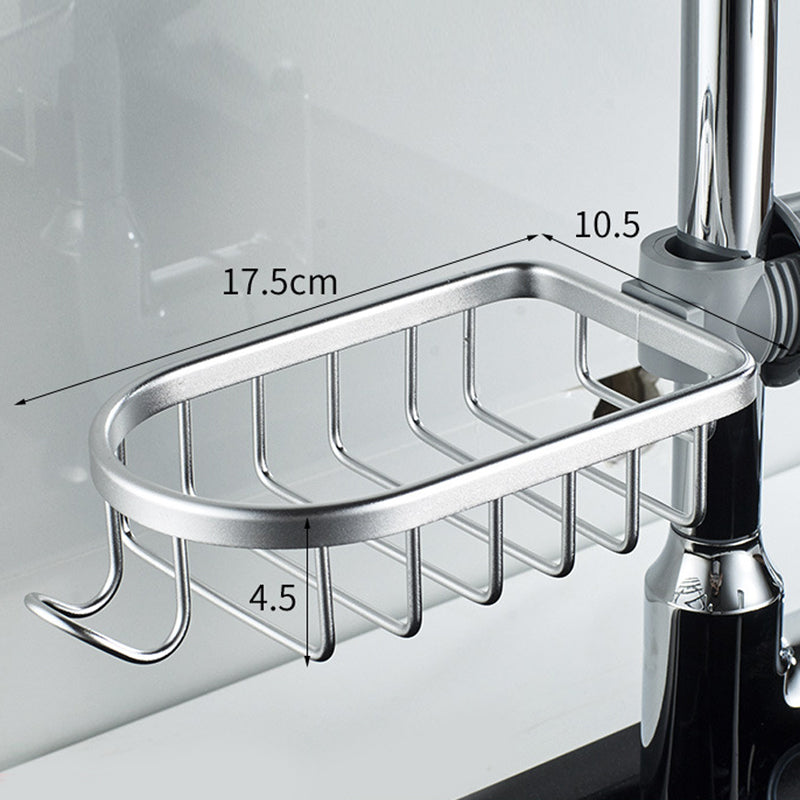 Aluminium Shower Soap and Shampoo Storage Holder with Hooks and Rods, 80g, view 16