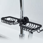 Aluminium Shower Soap and Shampoo Storage Holder with Hooks and Rods, 80g, view 17