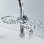 Aluminium Shower Soap and Shampoo Storage Holder with Hooks and Rods, 80g, view 18