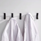 Aluminium Wall Hooks, Black and White, Decorative Coat Hooks, 7 × 2 × 3 cm, view 3