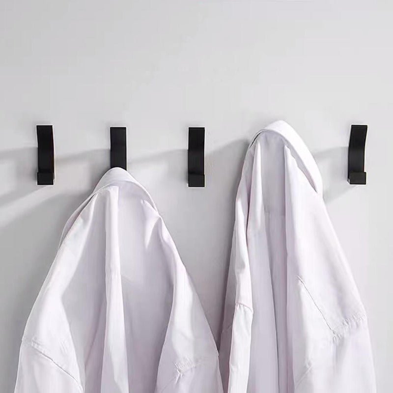 Aluminium Wall Hooks, Black and White, Decorative Coat Hooks, 7 × 2 × 3 cm, view 3