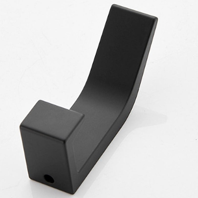 Aluminium Wall Hooks, Black and White, Decorative Coat Hooks, 7 × 2 × 3 cm, view 6