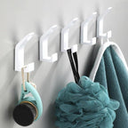 Aluminium Wall Hooks, Black and White, Decorative Coat Hooks, 7 × 2 × 3 cm, view 8