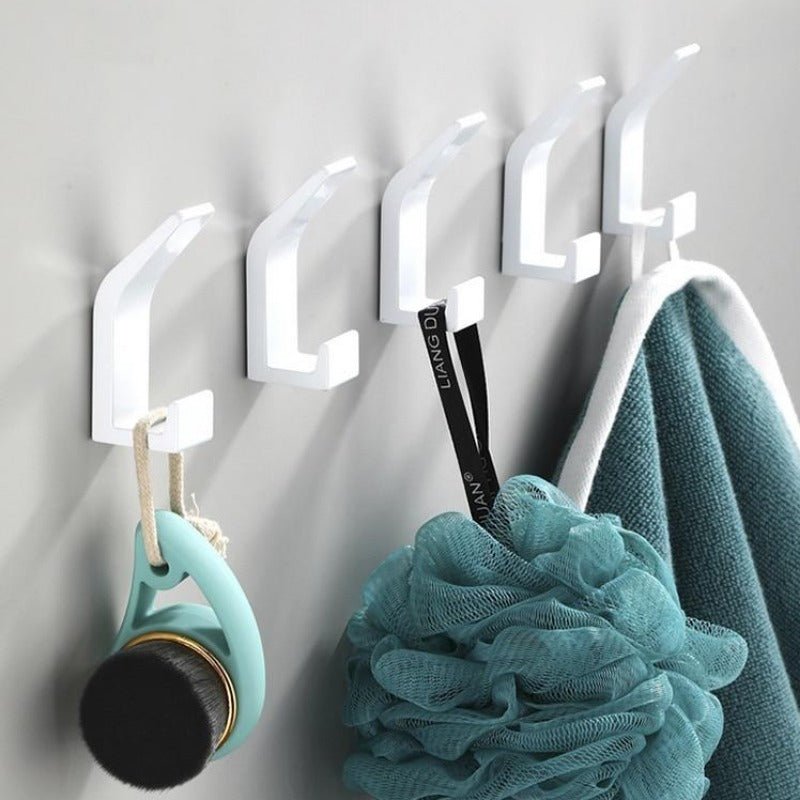 Aluminium Wall Hooks, Black and White, Decorative Coat Hooks, 7 × 2 × 3 cm, view 8