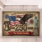 American Flag Themed Doormat | High & Bury