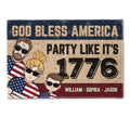 American Flag Themed Doormat | High & Bury