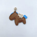 Animal-Shaped Leather Keychain | High & Bury