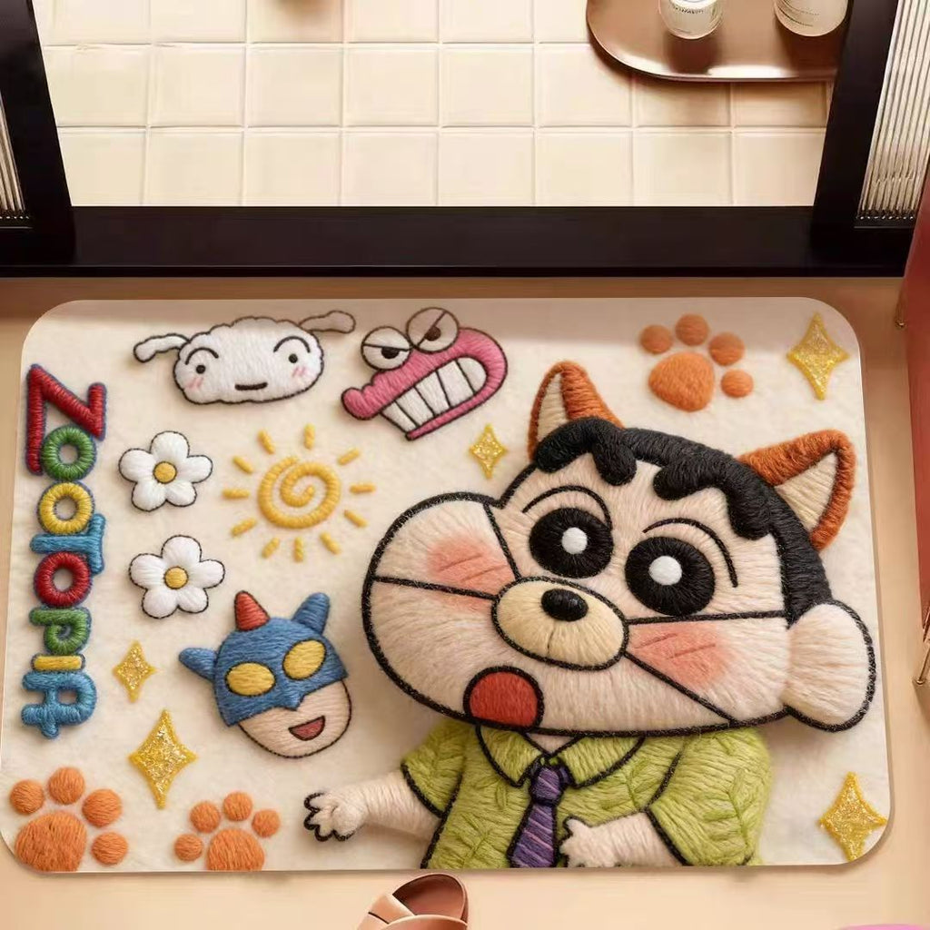 Animated Character Plush Bath Mat | High & Bury