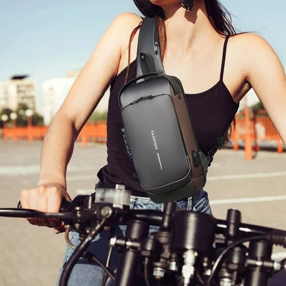 Anti-Theft Backpack with Padded Laptop Pocket and Water-Resistant Material, view 2