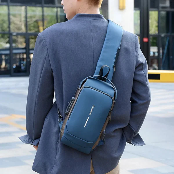 Anti-Theft Backpack with Padded Laptop Pocket and Water-Resistant Material, view 3