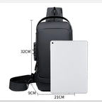Anti-Theft Backpack with Padded Laptop Pocket and Water-Resistant Material, view 9