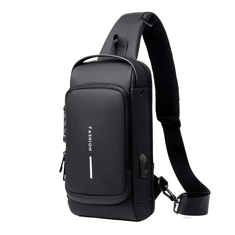 Anti-Theft Backpack with Padded Laptop Pocket and Water-Resistant Material