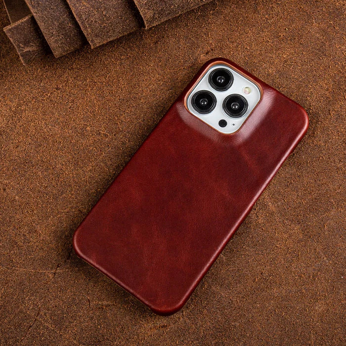 Apple iPhone 13–16 Genuine Leather Oil-Wax Case with MagSafe, view 9