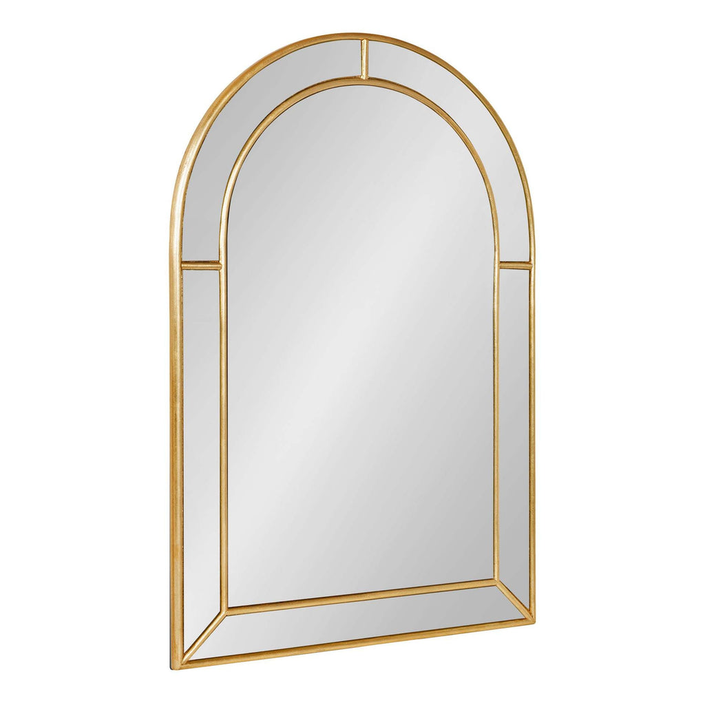 Arched Decorative Wall Mirror Glass Metal | High & Bury