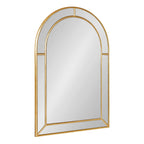 Arched Decorative Wall Mirror Glass Metal | High & Bury