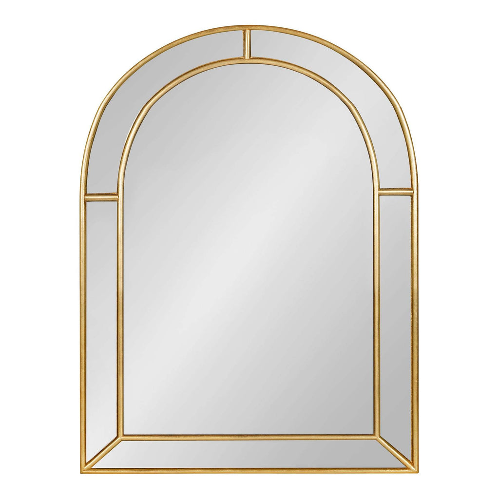 Arched Decorative Wall Mirror Glass Metal | High & Bury