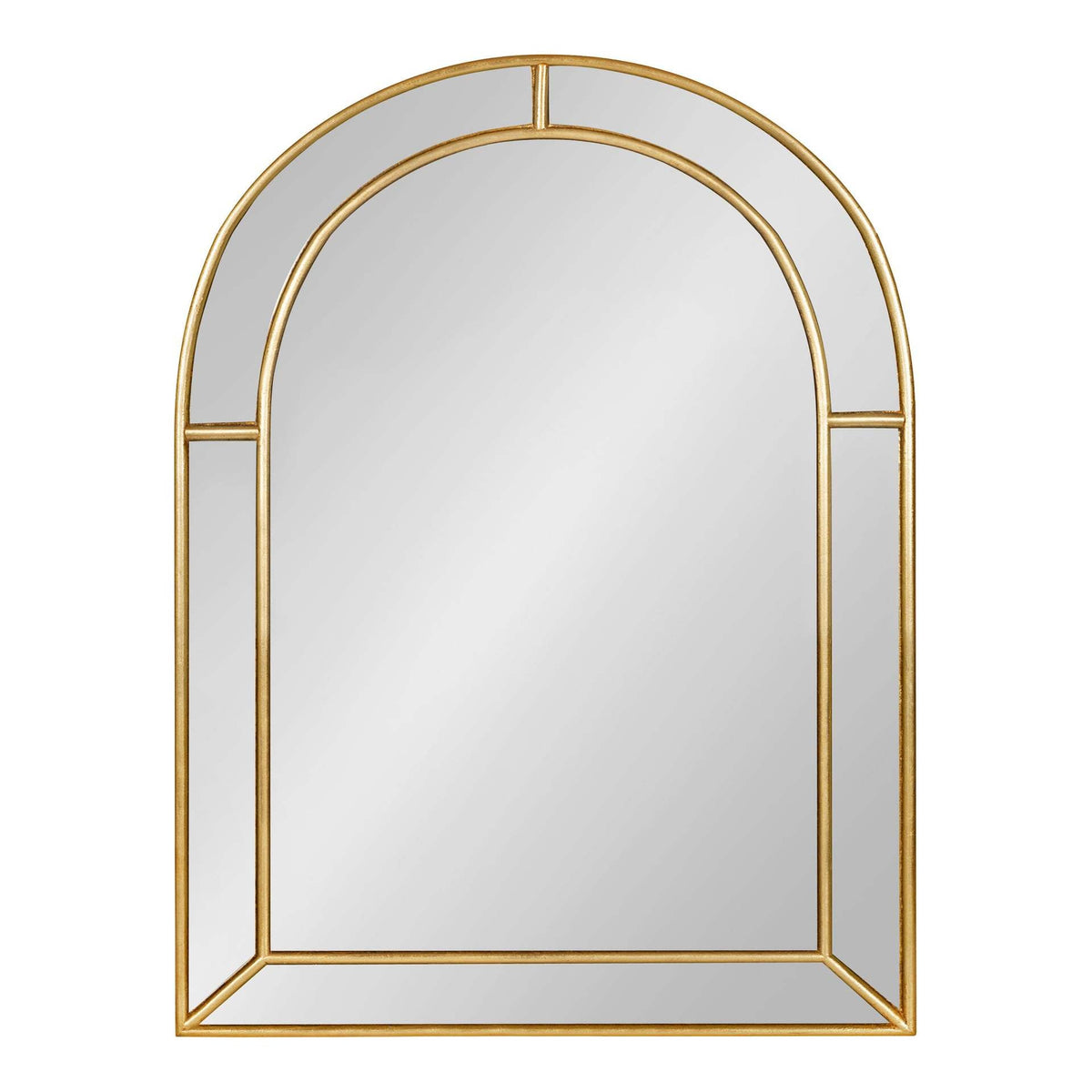Arched Decorative Wall Mirror Glass Metal | High & Bury
