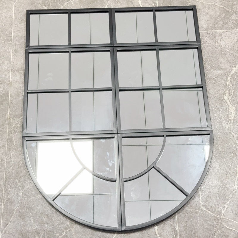 Arched Window Pane Wall Mirror | High & Bury