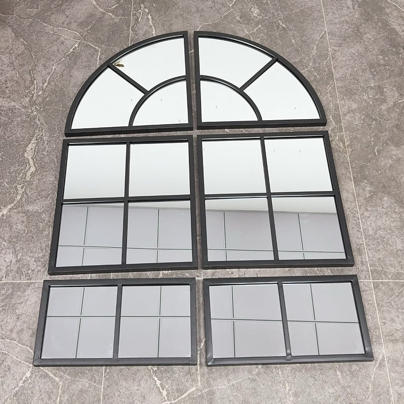 Arched Window Pane Wall Mirror | High & Bury
