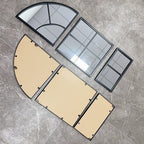 Arched Window Pane Wall Mirror | High & Bury
