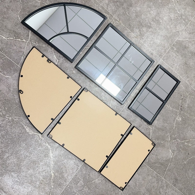 Arched Window Pane Wall Mirror | High & Bury