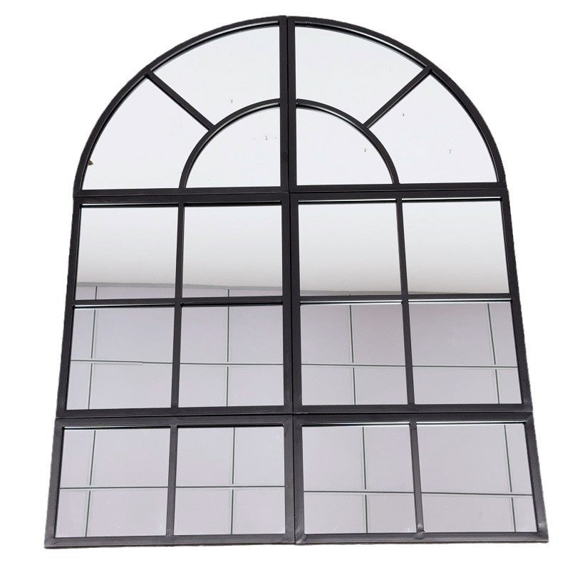 Arched Window Pane Wall Mirror | High & Bury