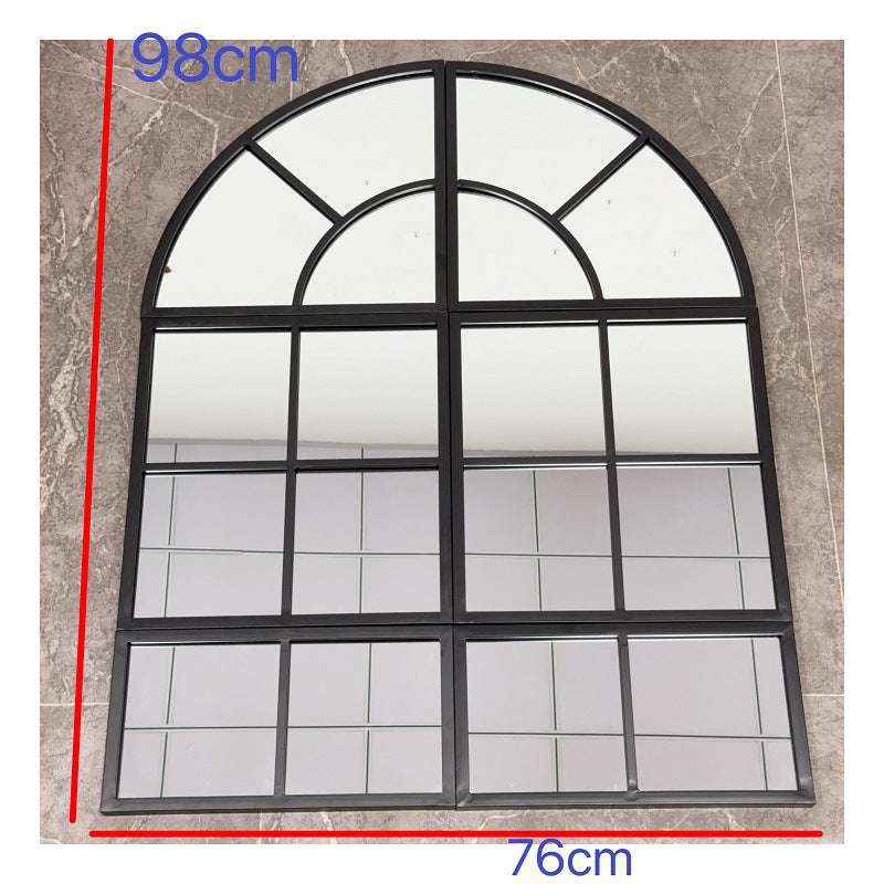 Arched Window Pane Wall Mirror | High & Bury