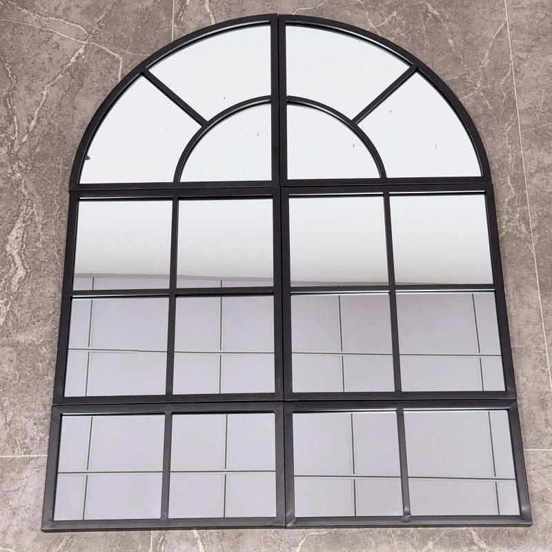 Arched Window Pane Wall Mirror | High & Bury