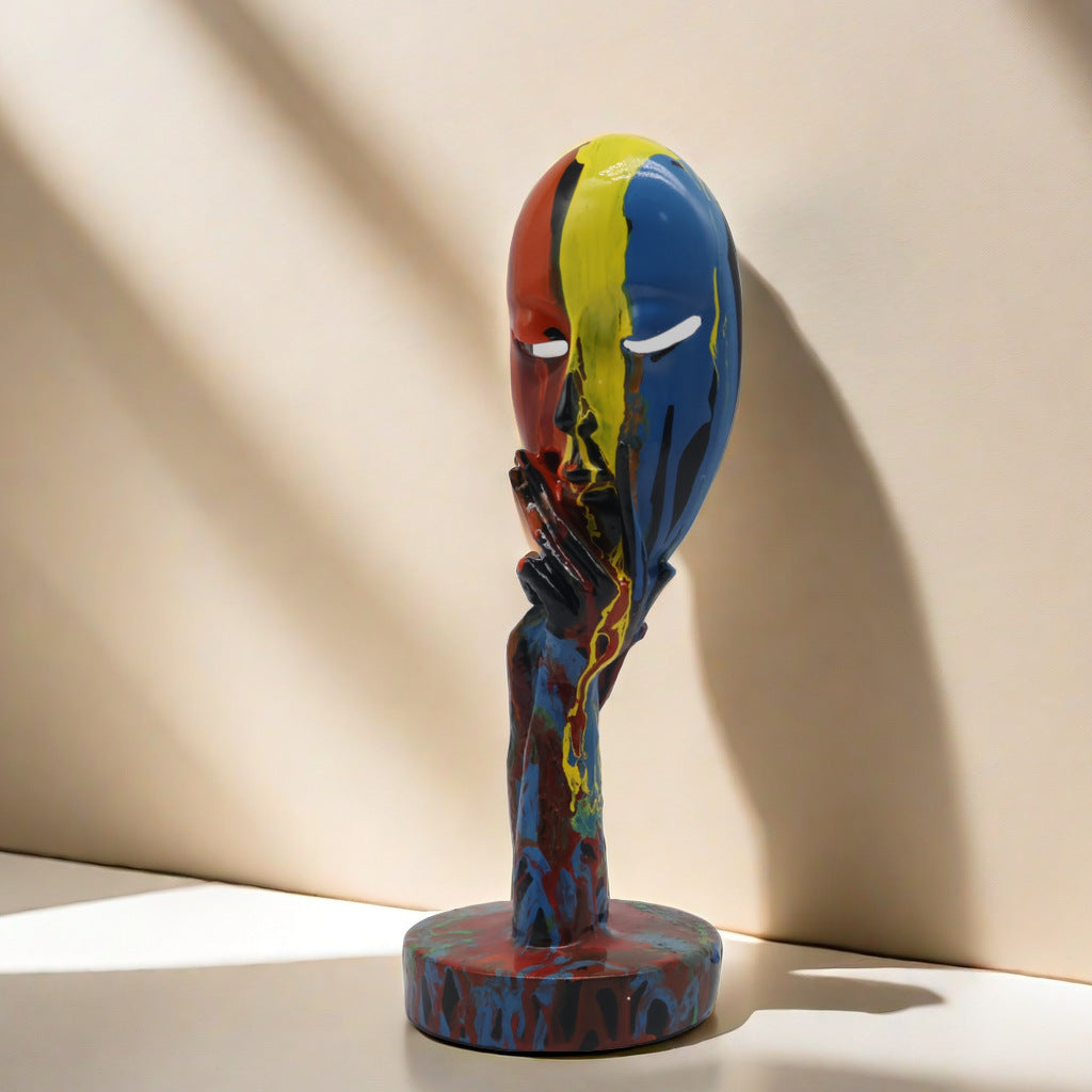 Artful Decoration in the Form of a Contemplative Figure | High & Bury