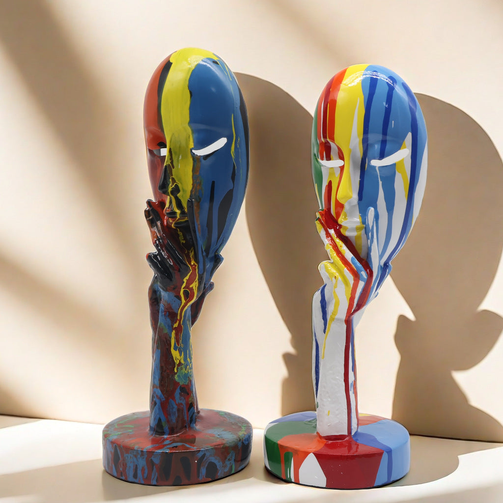 Artful Decoration in the Form of a Contemplative Figure | High & Bury