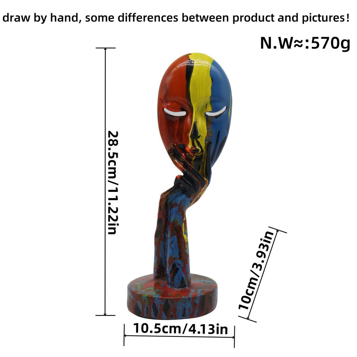 Artful Decoration in the Form of a Contemplative Figure | High & Bury